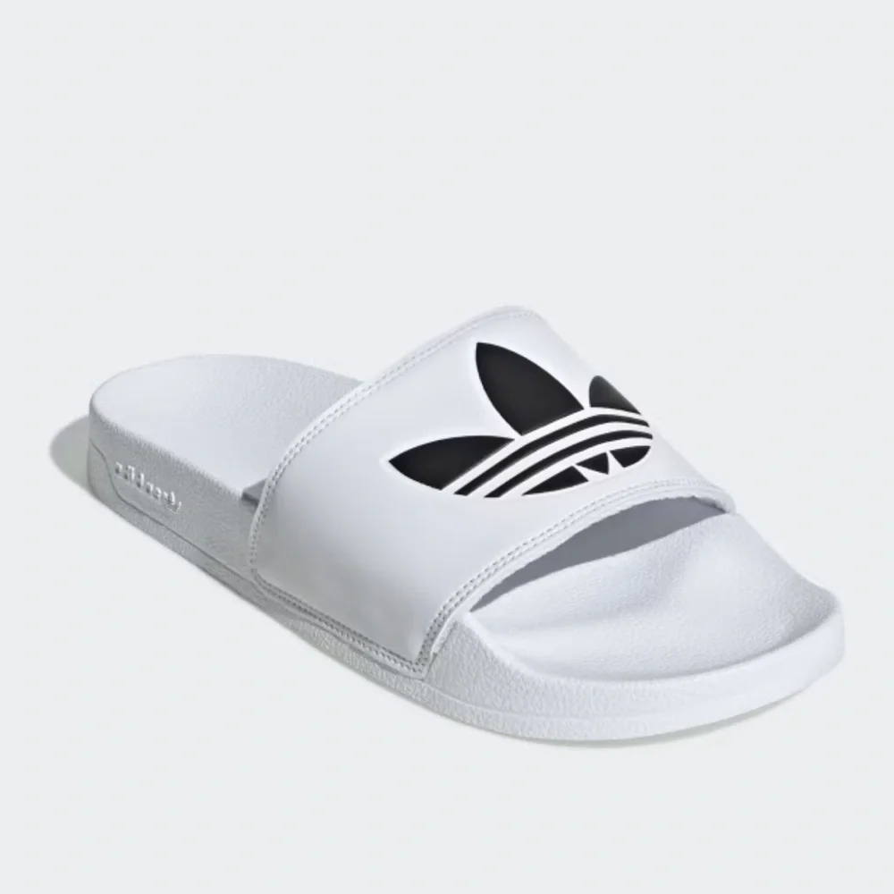 Adidas Adilette Lite men’s slide sandals Size 13 White and black New with tag